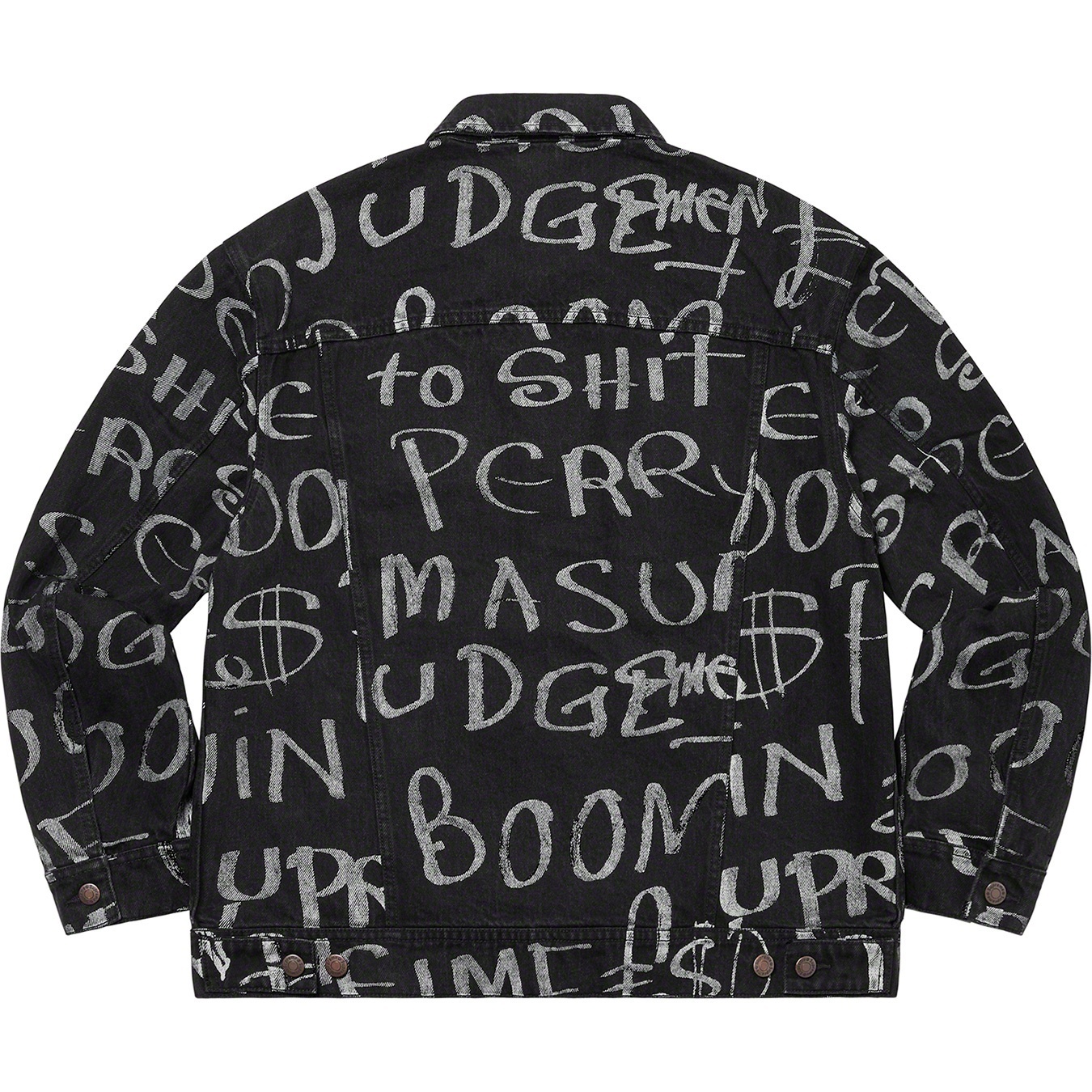 Black Ark Denim Trucker Jacket view 4